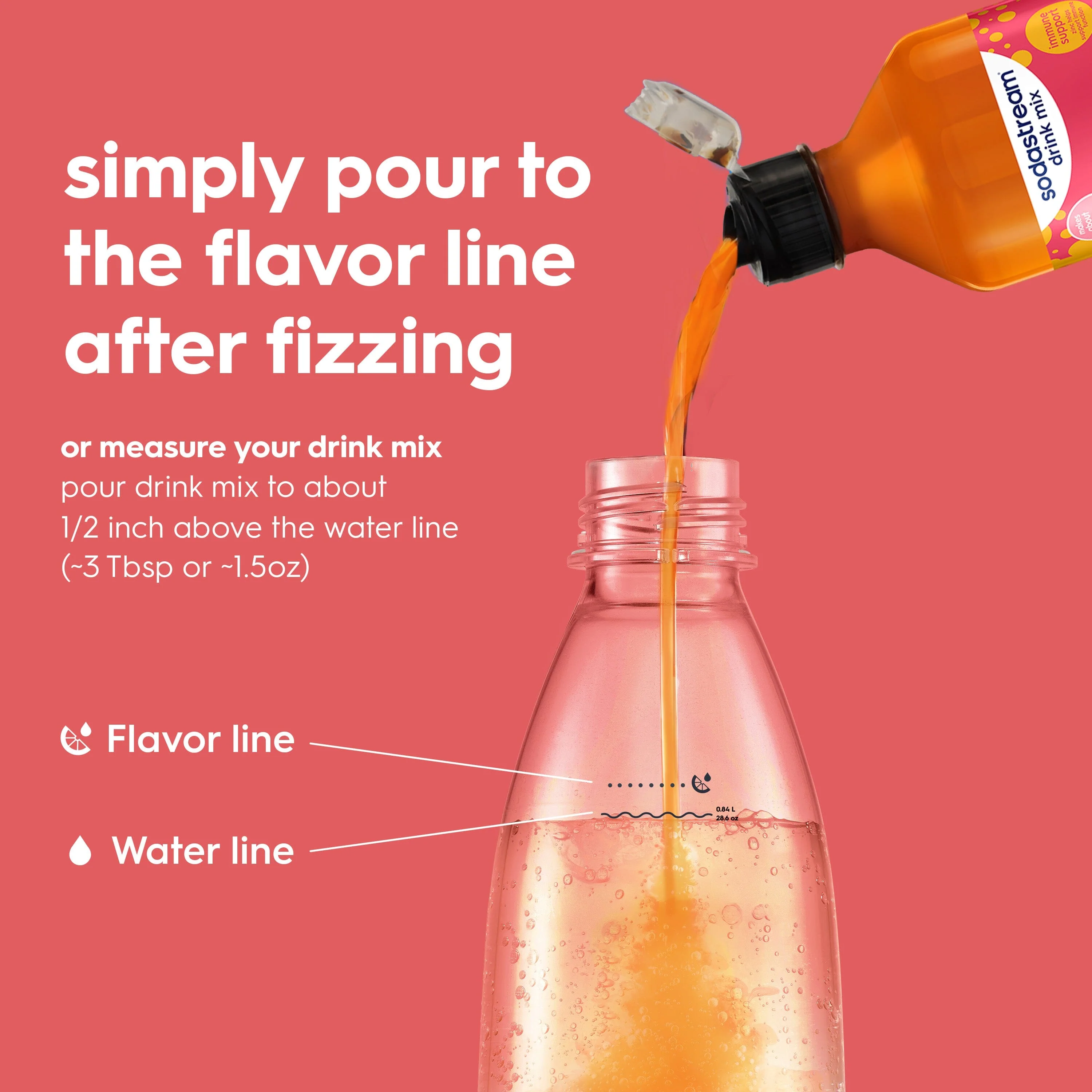 Sodastream bubly burstĀ® Peach Mango Drink Mix 440ml - Image 3