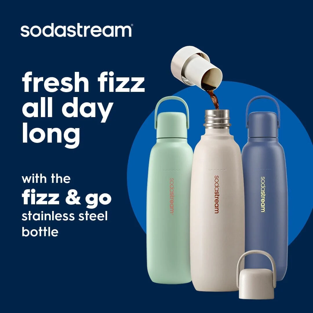 Sodastream Fizz & Go™ Insulated Stainless Steel Bottle Storm Blue 30.4 oz - Image 6