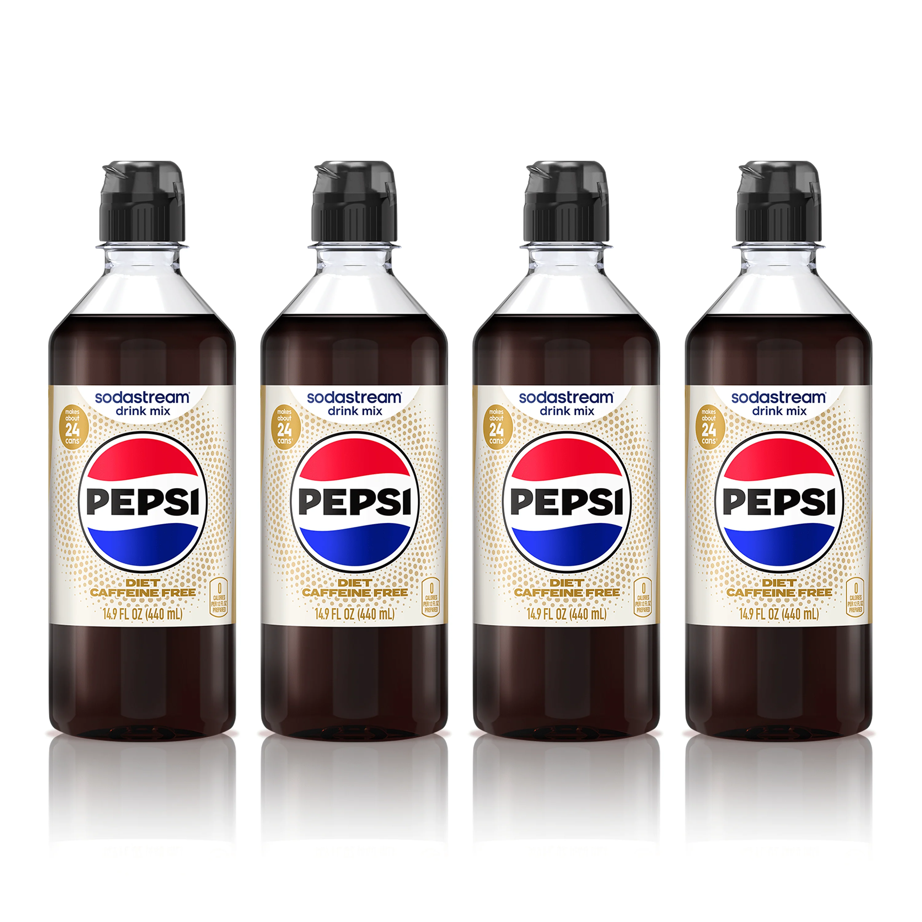 Sodastream Diet Pepsi® Caffeine Free 4 Pack Drink Mix 4 x 440ml